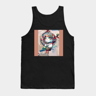 Sushi cat Wasabi Tank Top